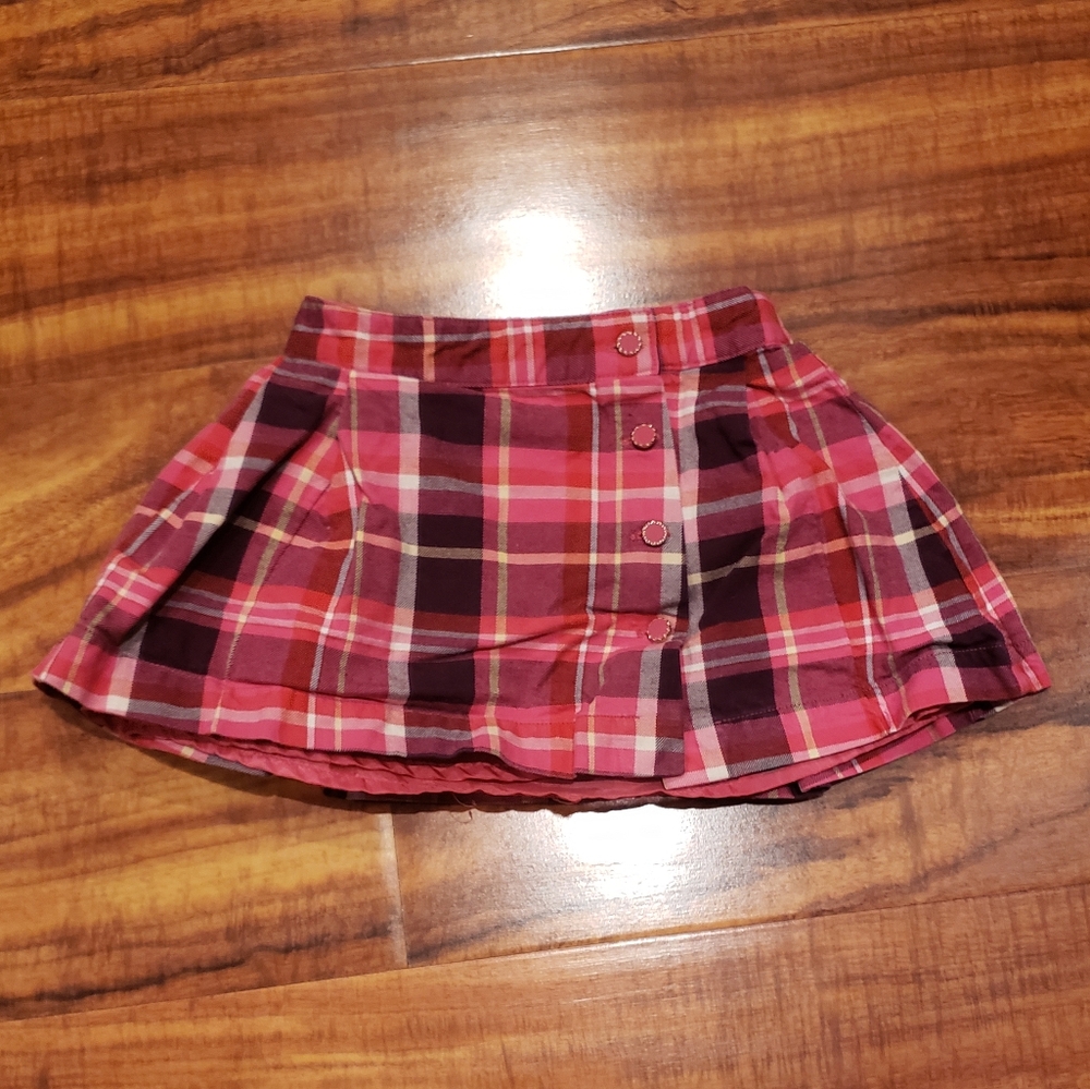 Janie and Jack EUC 12-18 months Equestrian horse sweater and pink plaid skirt - Picture 7 of 10